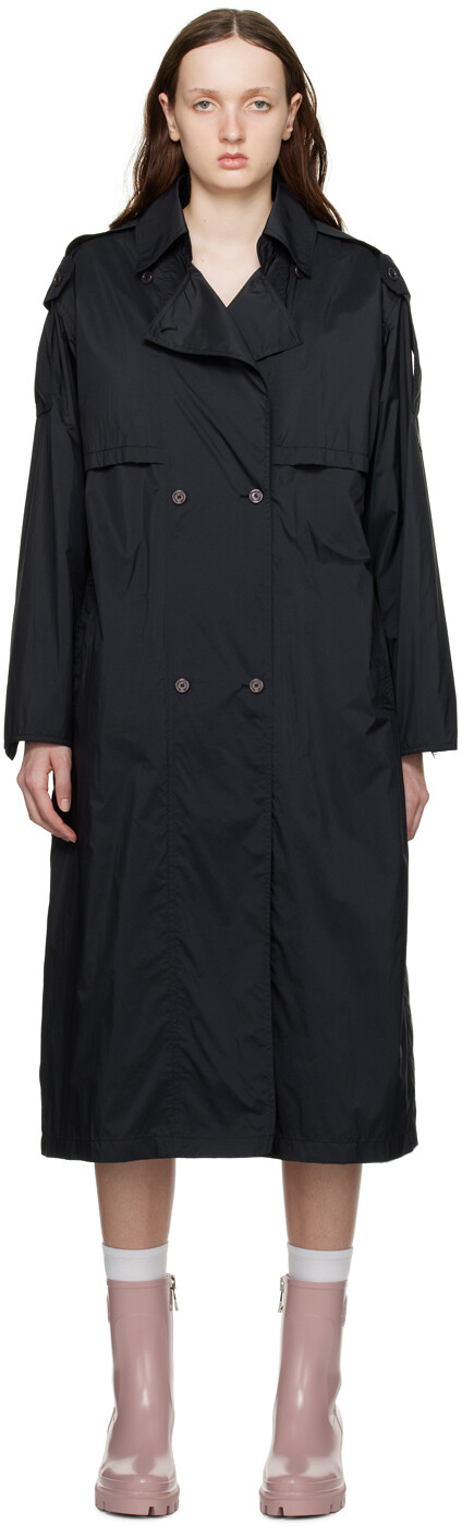 

Moncler Черный Тренч Deva