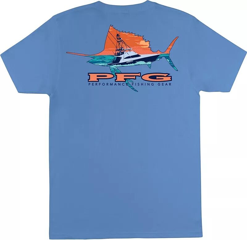 

Мужская футболка с рисунком Columbia PFG Scrapper, белый
