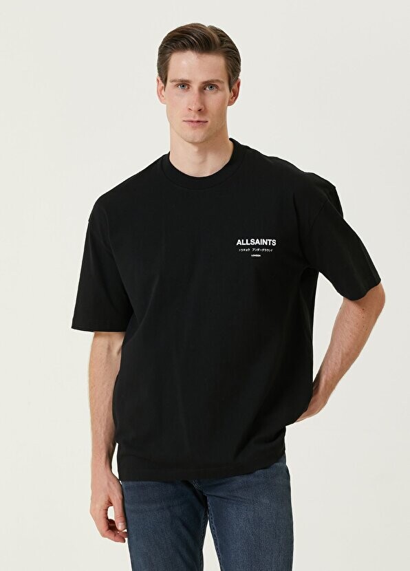 

Черная футболка с логотипом underground AllSaints, Черный