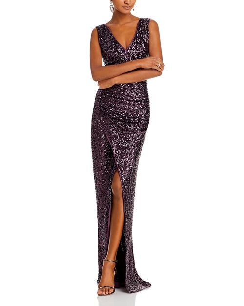 

Платье без рукавов с пайетками Cho Chiara Boni La Petite Robe, цвет Purple