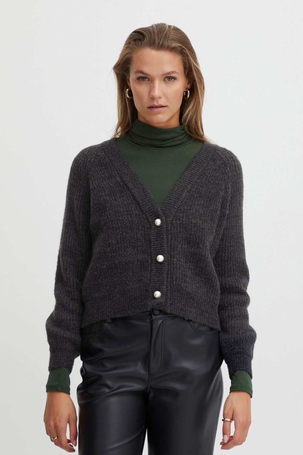 

Кардиган ICHI Strickjacke IHMARIN CA2 20115031, черный
