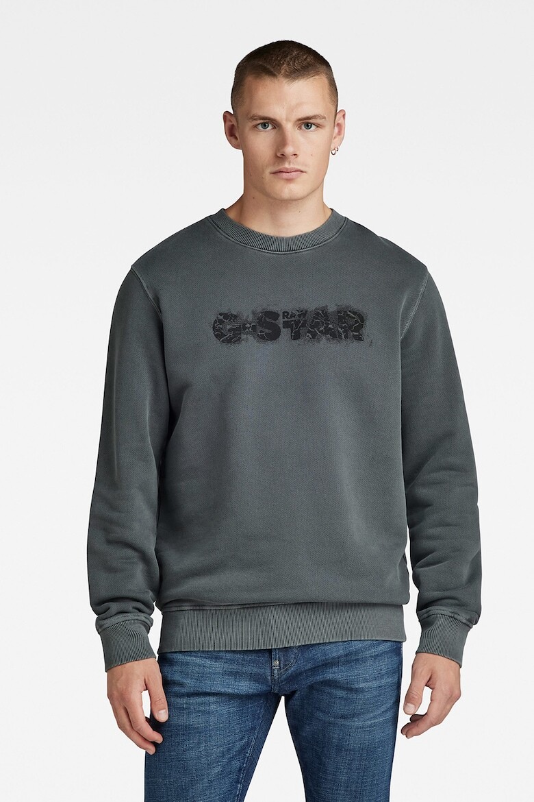 

Толстовка с логотипом из органического хлопка G-Star Raw, черный