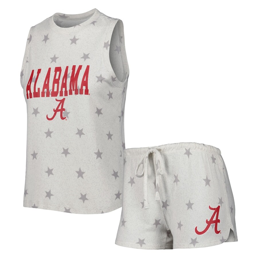 

Пижамный комплект Concepts Sport Alabama Crimson Tide, кремовый