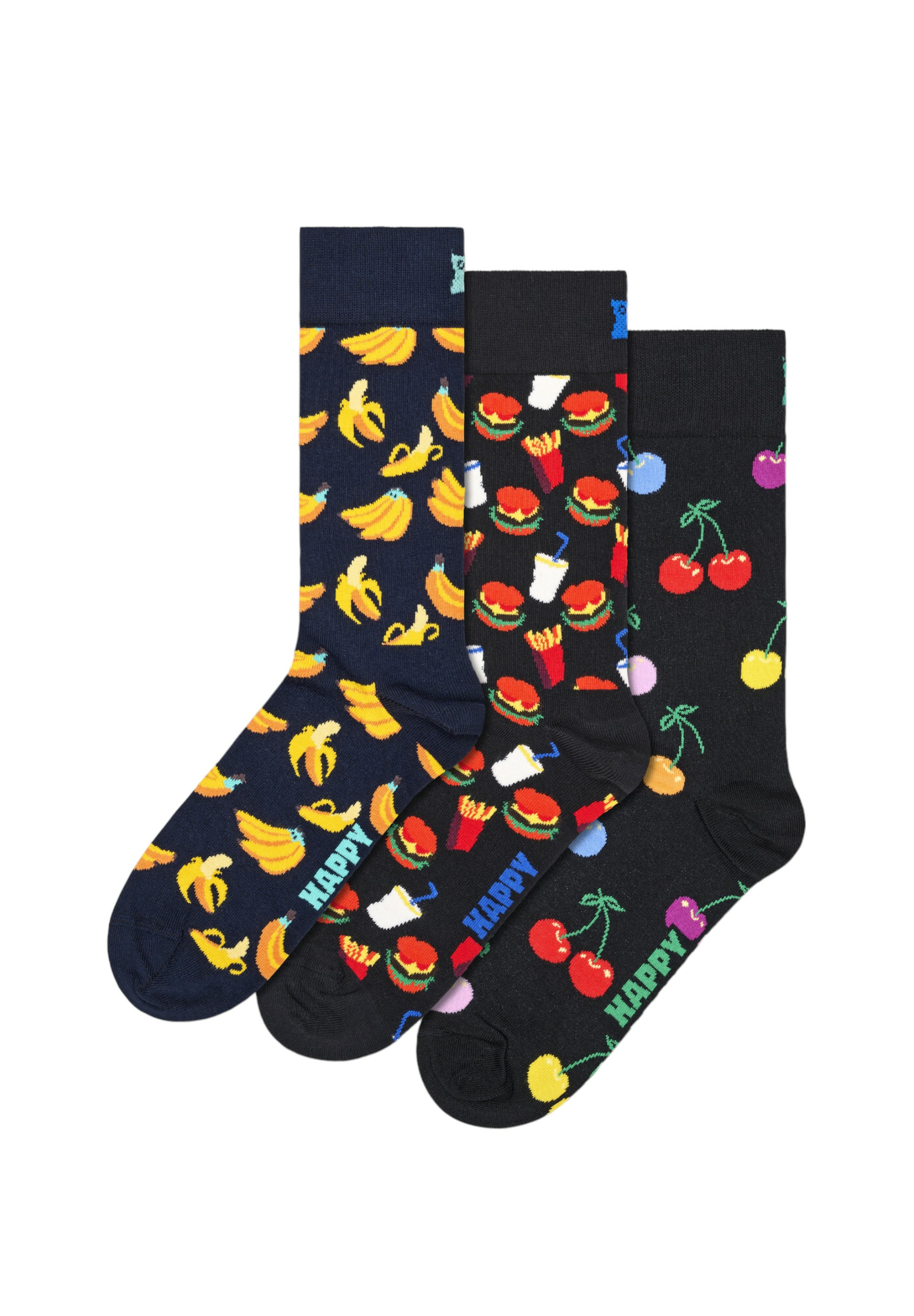 Носки Happy Socks 3 Pack Classic Banana Socks, цвет multi_coloured