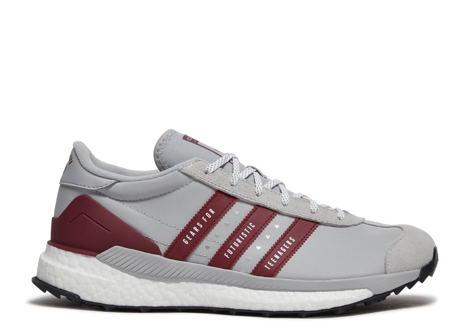 Кроссовки adidas Human Made X Country Free Hiker 'Grey Burgundy', серый цена и фото