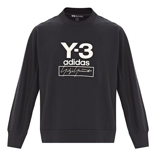 Толстовка Men's Y-3 Chest Signature Logo Casual Black, черный брюки y 3 adidas размер xs черный