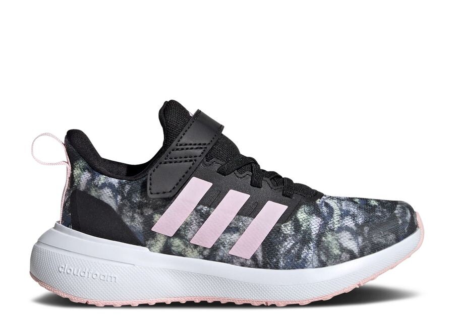 

Кроссовки adidas Fortarun 2.0 Cloudfoam El Little Kid 'Black Tie-Dye', черный