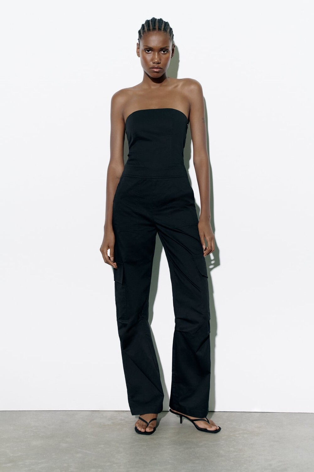 

Комбинезон cargo ZARA, черный