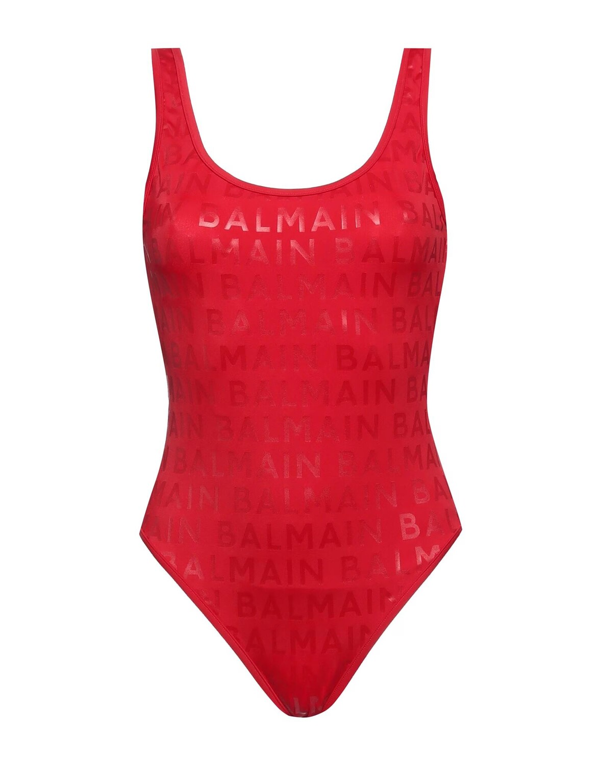 

Цельный купальник Balmain, красный