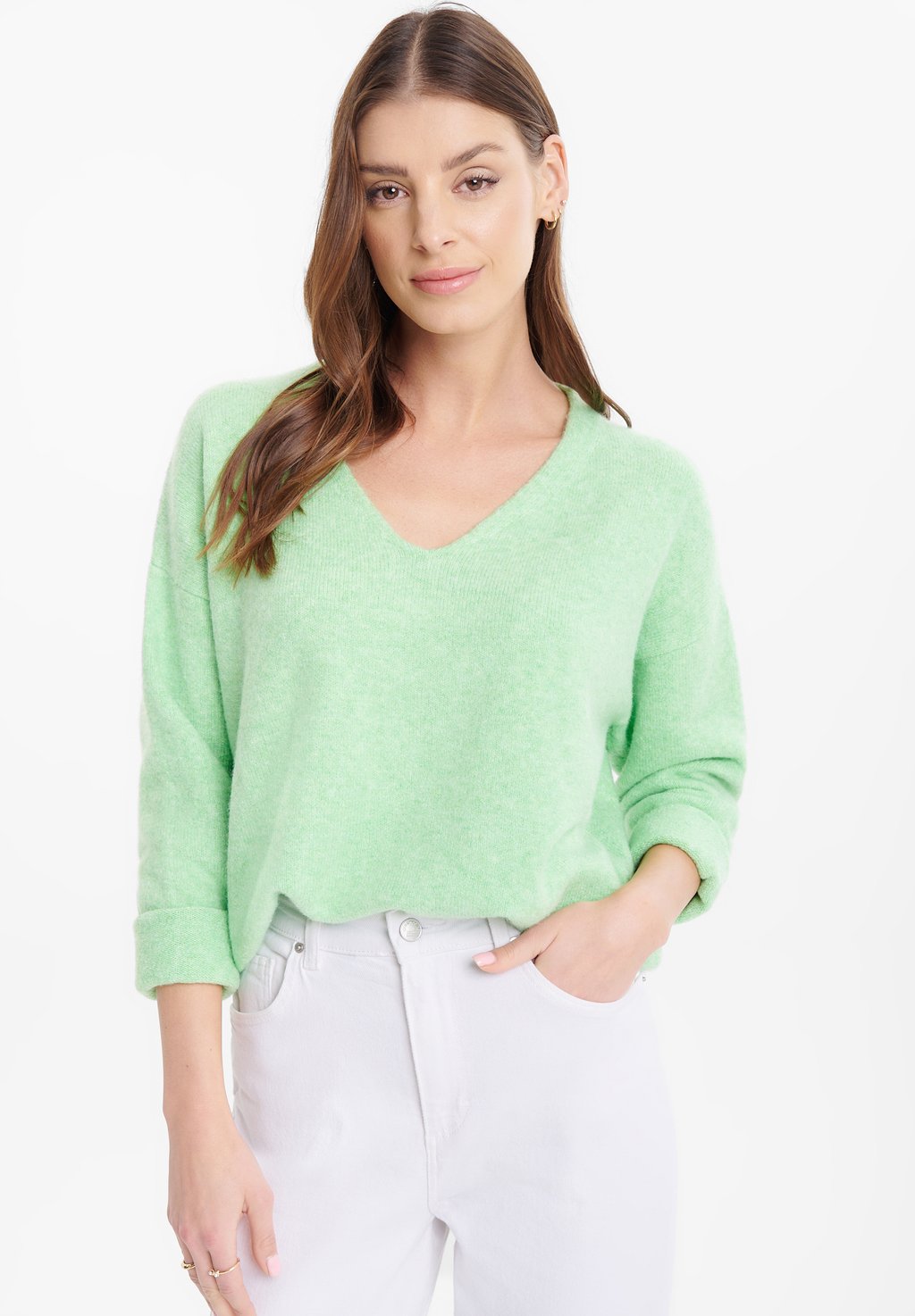 Вязаный свитер Greenpoint, цвет green вязаный свитер ihbrielle ichi цвет oatmeal w green tea
