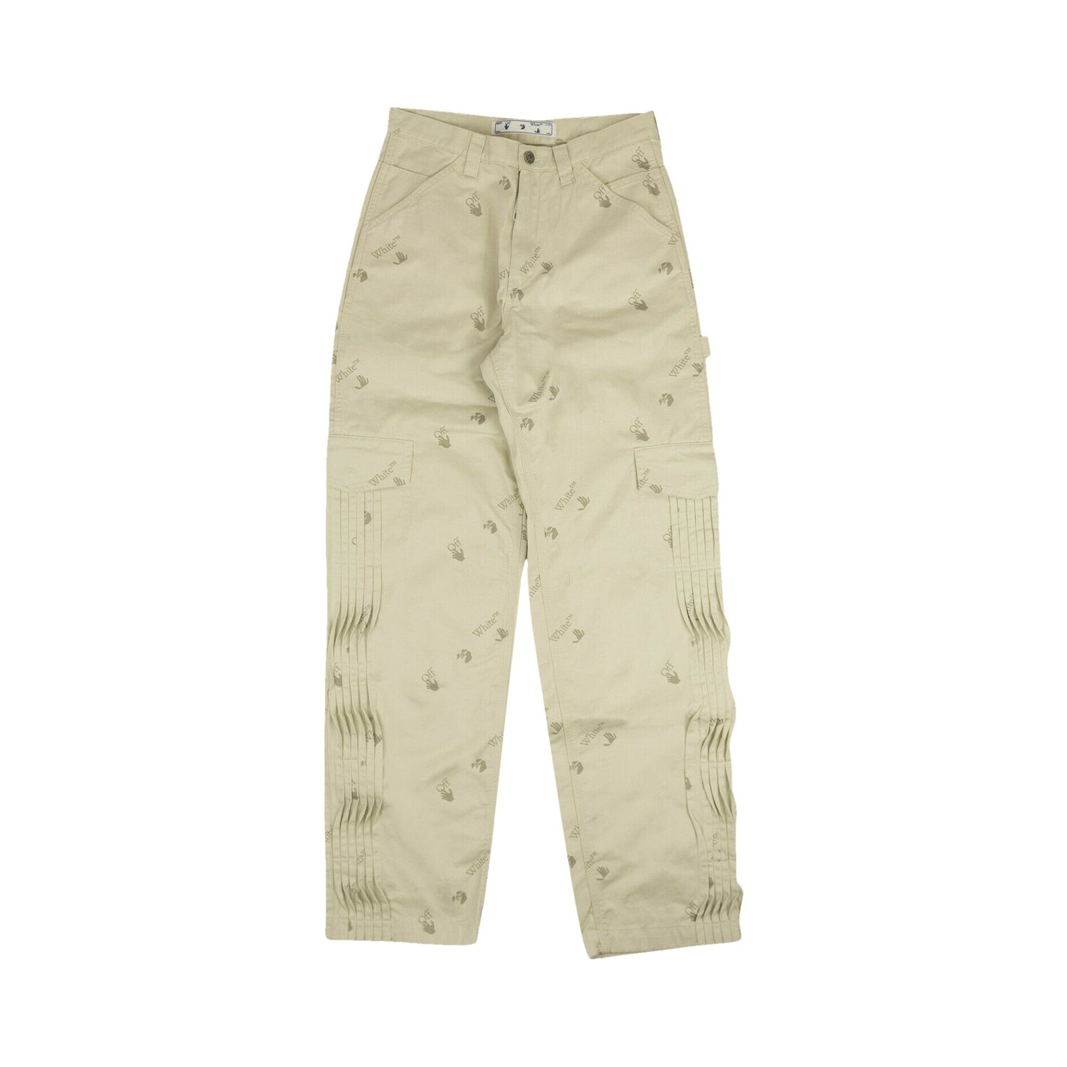 

Брюки Off-White Carpenter Allover Белые, Белый