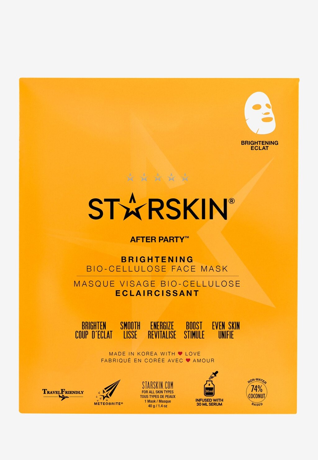 

Маска для лица After Party Brightening Sheet Mask STARSKIN