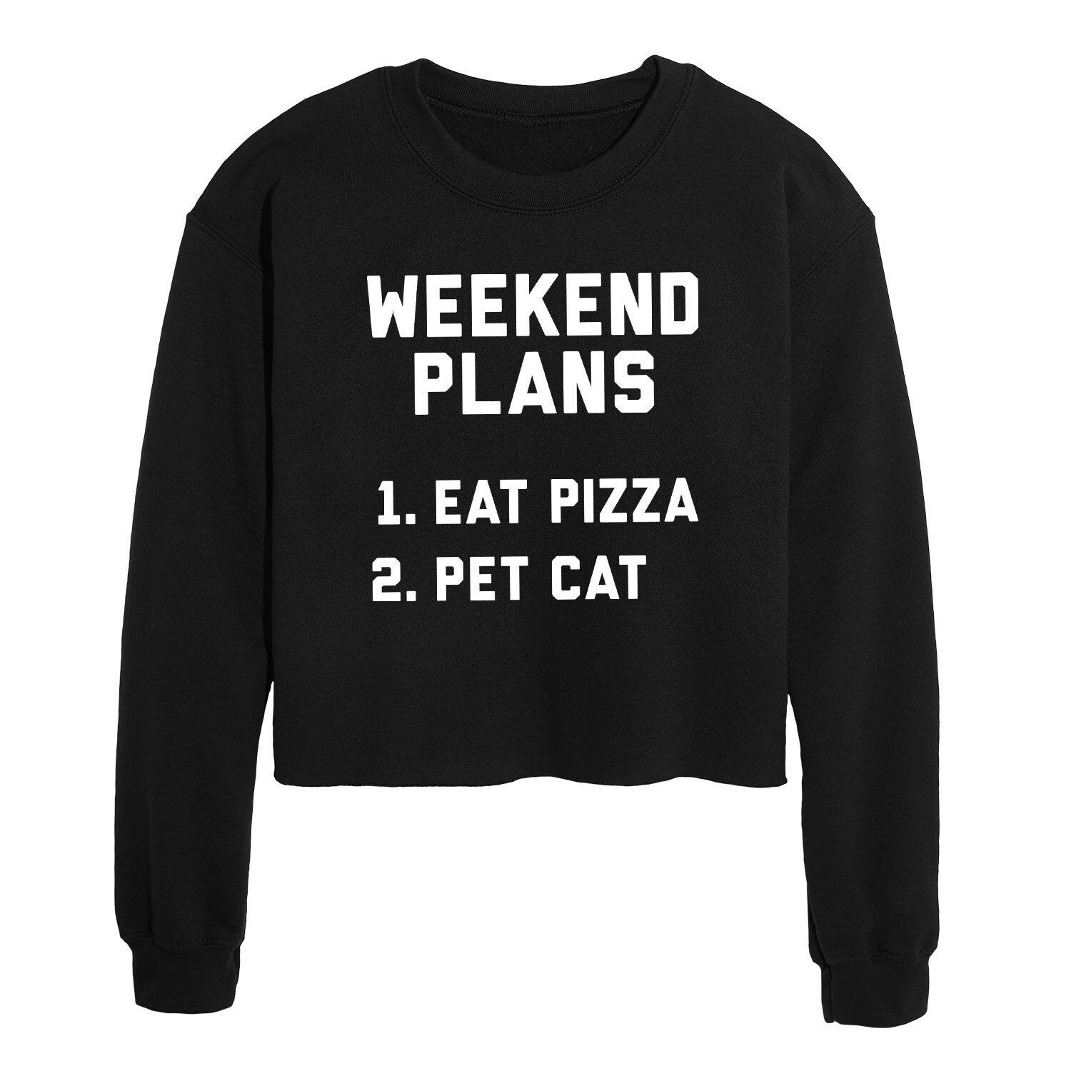 

Укороченный свитшот Juniors' Weekend Plans Licensed Character, черный