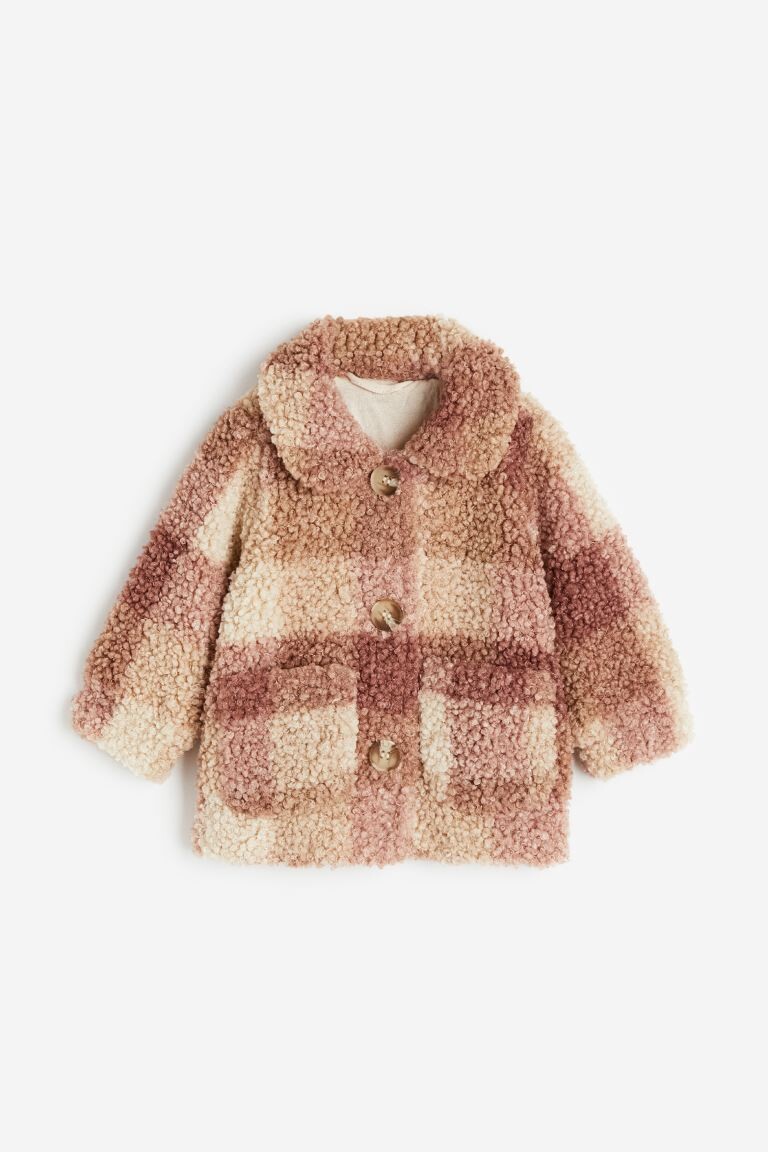 

Плюшевая куртка с воротником H&M