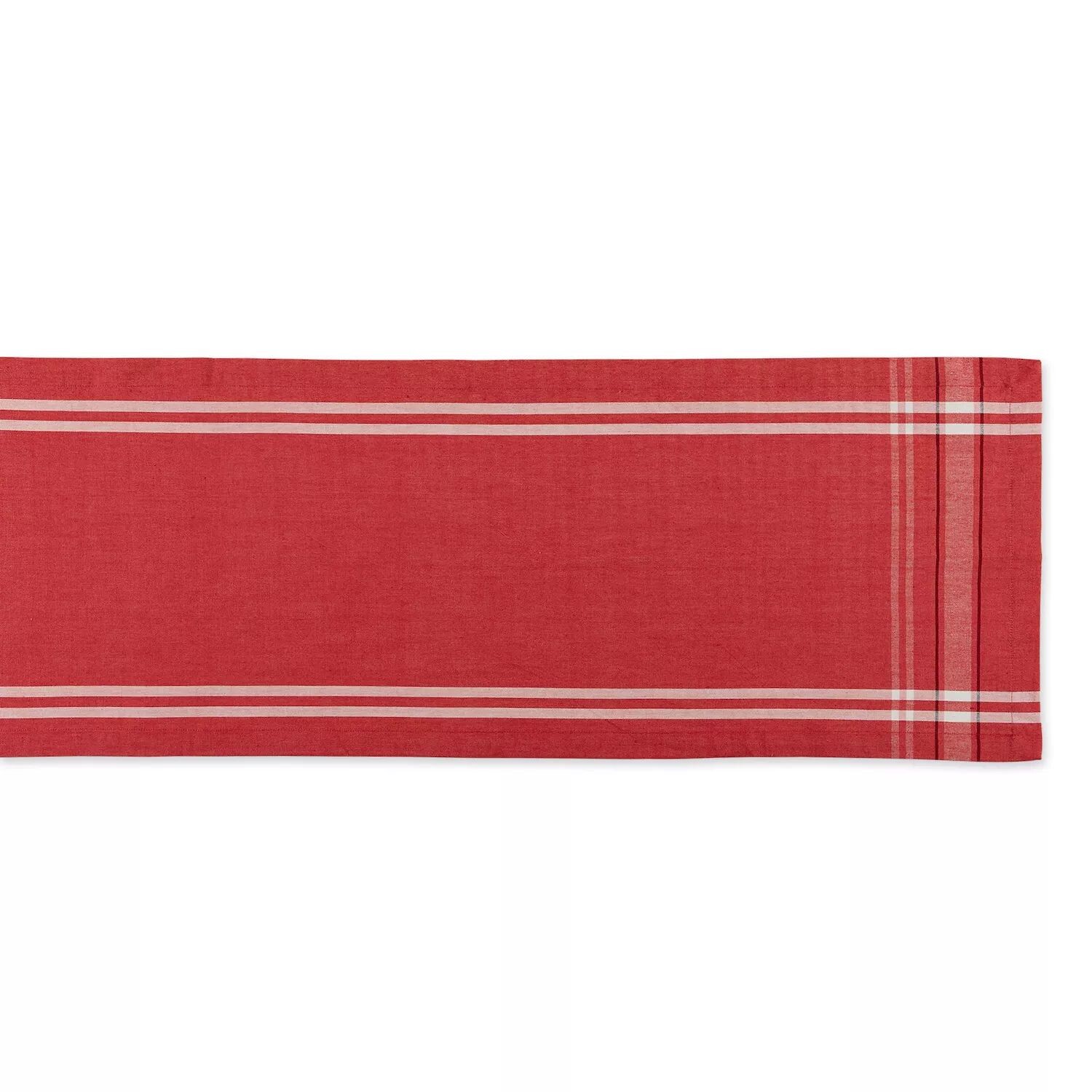 

Прямоугольная дорожка для стола Tango Red и White French Chambray размером 14 x 72 дюйма