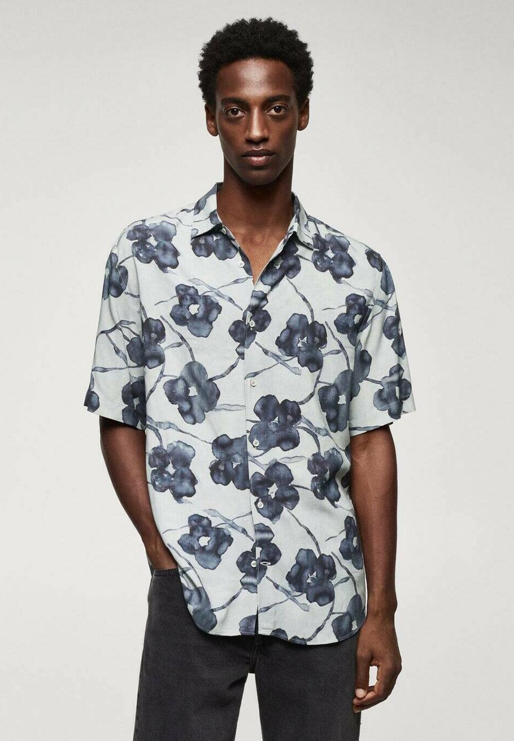 

Рубашка Canet Mango, цвет grey