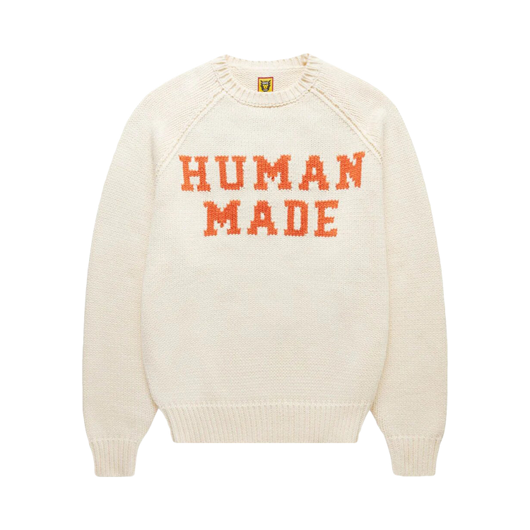 Свитер Human Made Bear Raglan Knit 'White', белый свитер human made heart knit бежевый