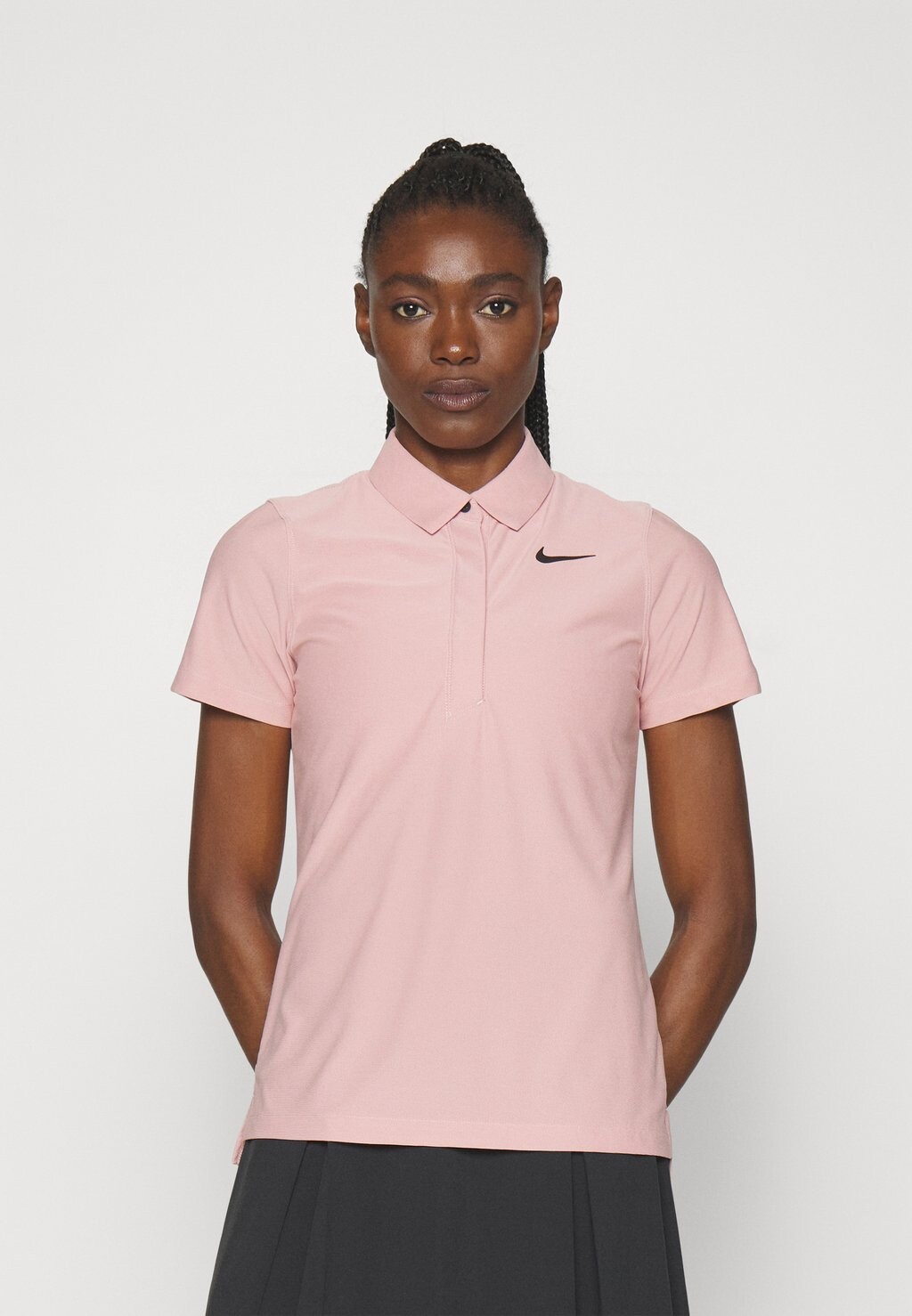 

Поло Dri Fit Advantage Tour Short Sleeve Nike, цвет pink oxford