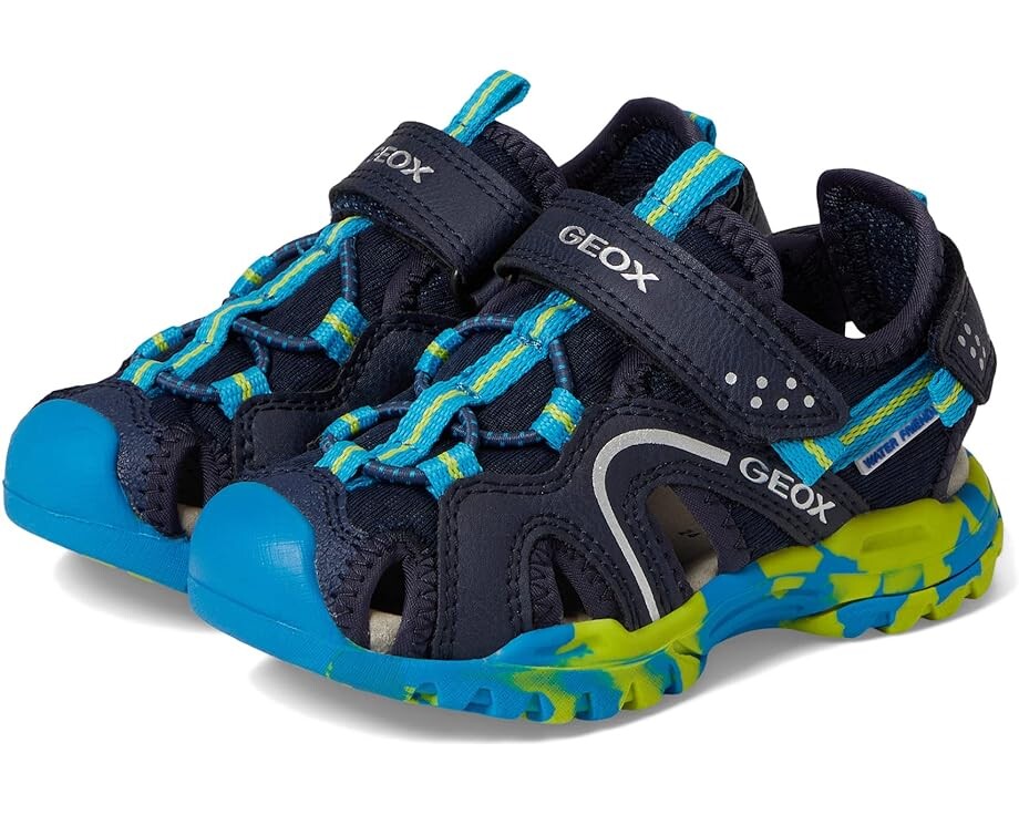 

Сандалии Geox Borealis 21, цвет Navy/Lime