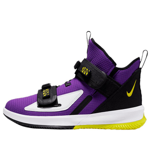 

Кроссовки Nike LeBron Soldier 13 FlyEase 4E Wide 'Lakers', фиолетовый