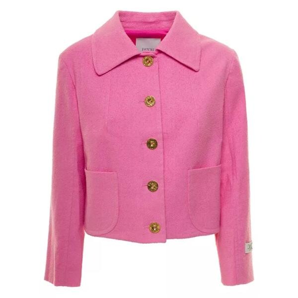 

Куртка jacket with branded buttons in cotton blend t Patou, розовый