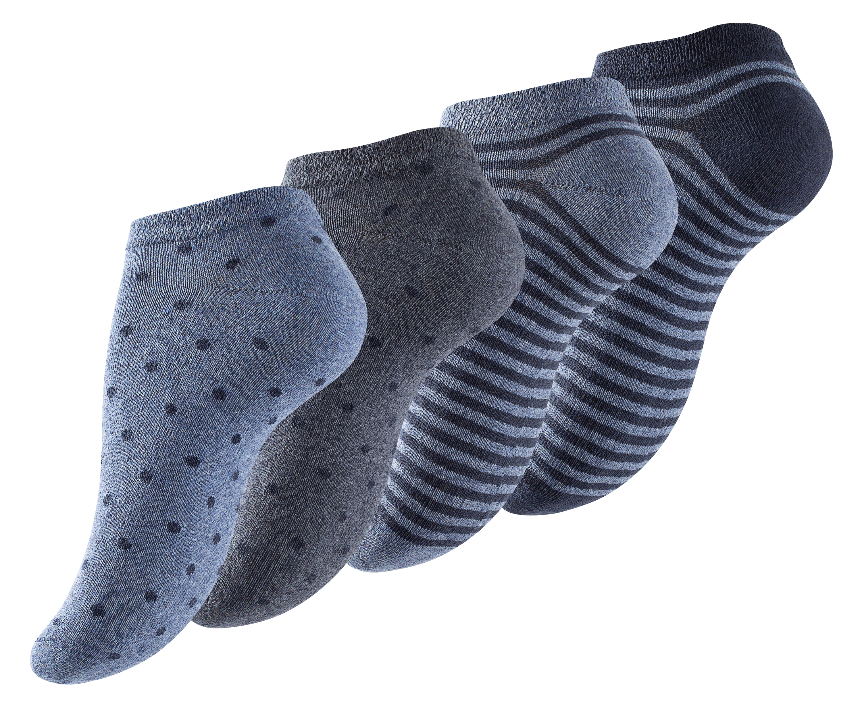 Носки Vincent Creation Sneaker Dot´s and Stripes“ 8 шт, цвет Blautöne