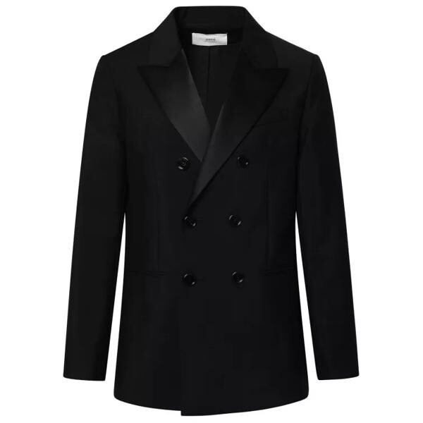

Куртка mohair wool blend blazer Ami Paris, черный