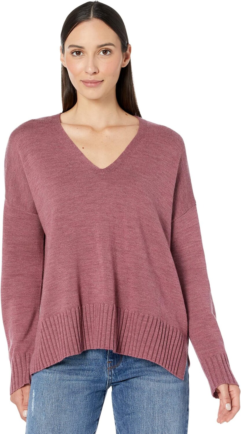 

Топ-бокс с V-образным вырезом Eileen Fisher, цвет Tearose