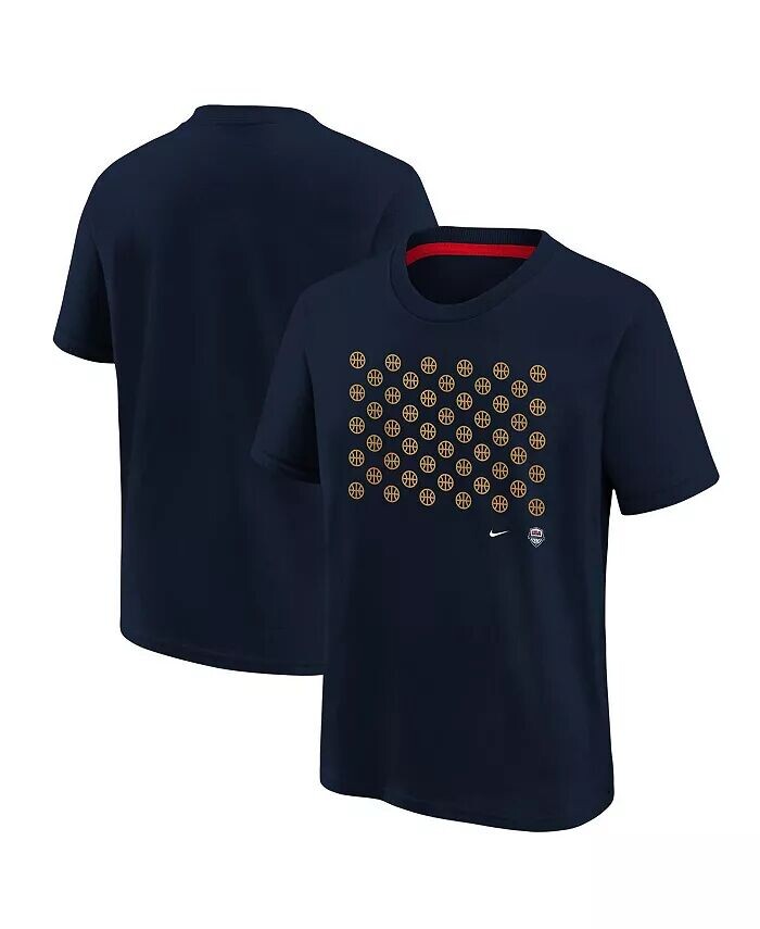 

Футболка Big Boys and Girls Navy USA Basketball Legend Performance Nike, синий