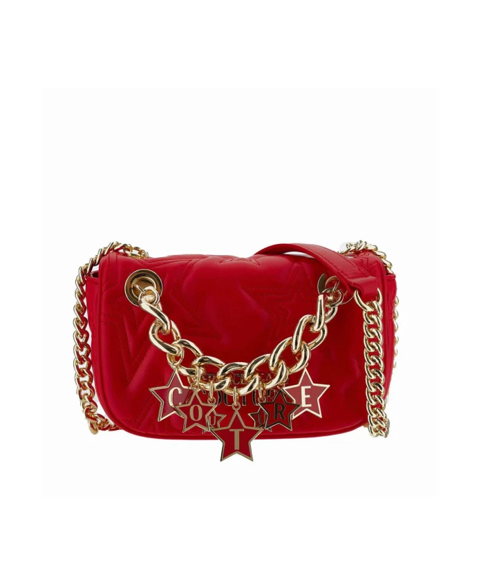 

Сумка через плечо с видимым логотипом Versace, красный