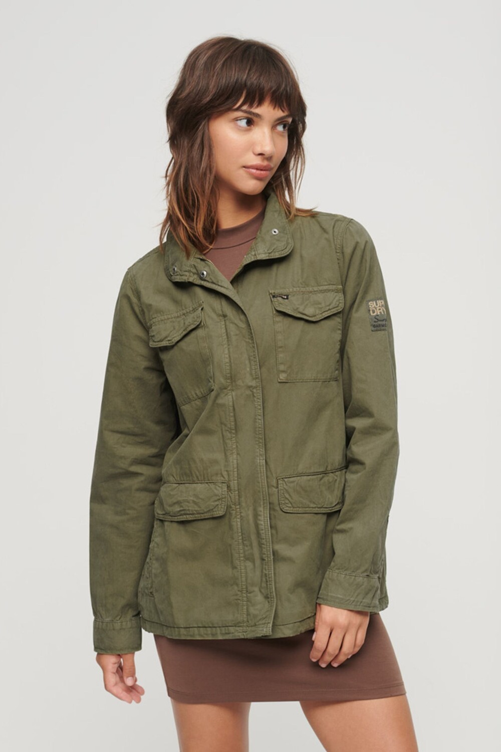 

Tropez M65 в стиле милитари с декором Superdry, зеленый