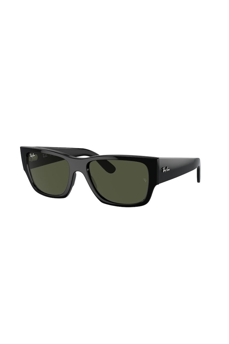 

Однотонные квадратные солнцезащитные очки Ray-Ban, черный