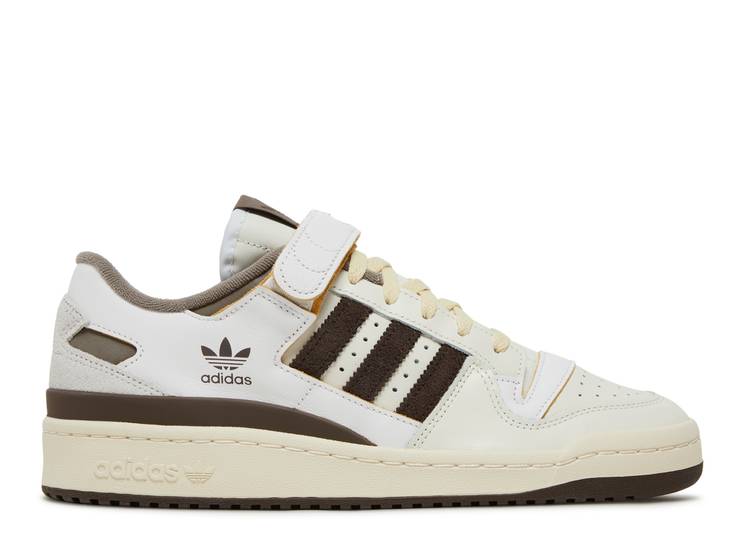 Кроссовки Adidas FORUM 84 LOW 'OFF WHITE BROWN', белый кроссовки forum 84 low off white shadow navy белый