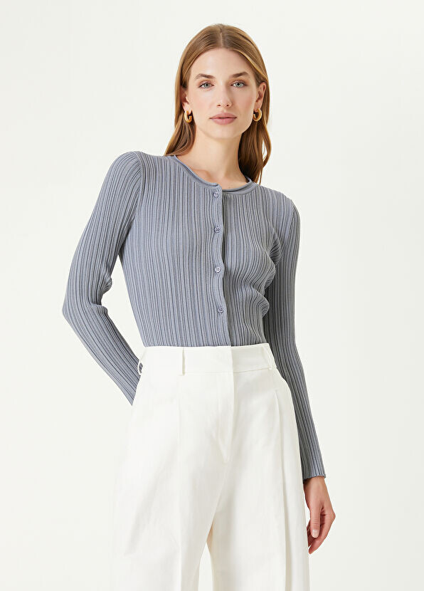 

Кардиган в рубчик Beymen Collection, синий