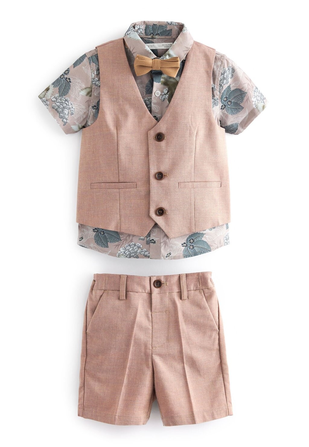 

Жилет WAISTCOAT, SHIRT, SHORTS & BOW TIE SET Next, цвет pink