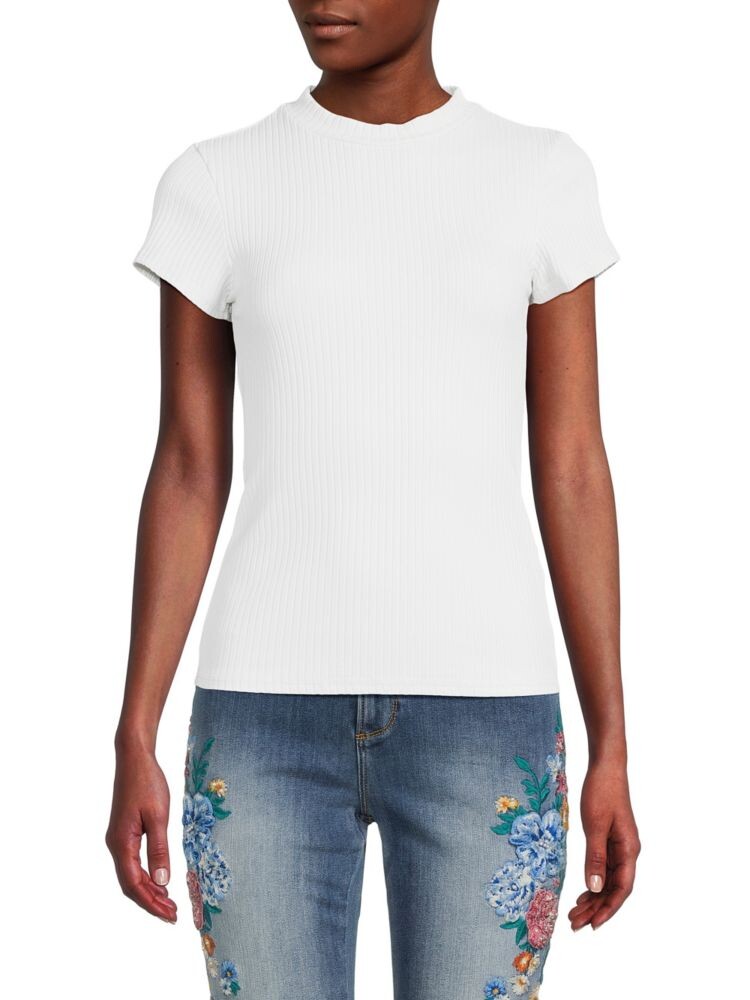 

Рубашка с круглым вырезом в рубчик Dakota Nsf, цвет Soft White