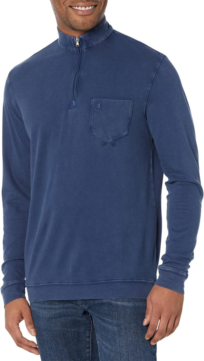 

Толстовка Derek Performance Pique 1/4 Zip johnnie-O, цвет Cadet