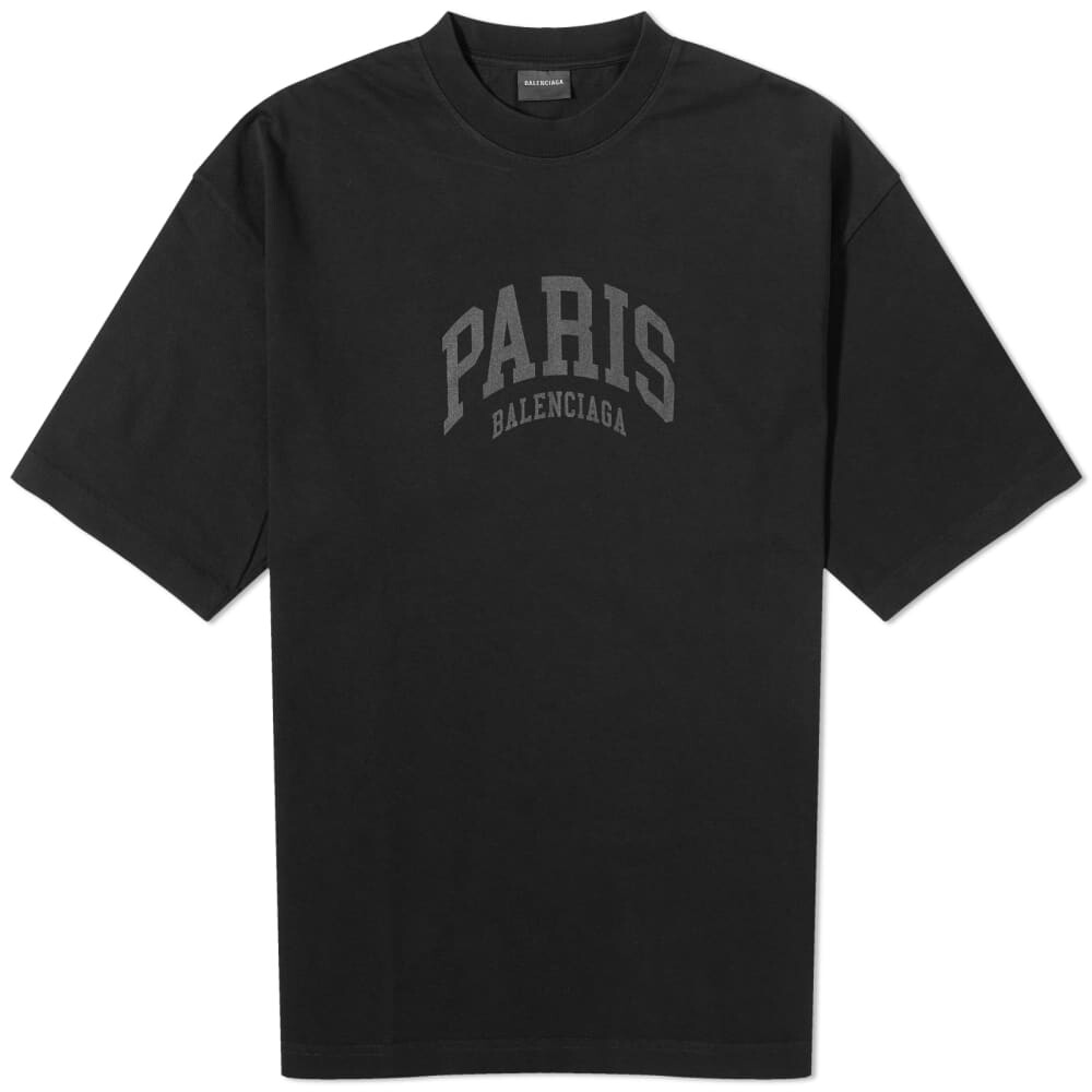 

Футболка с логотипом Balenciaga Paris, черный