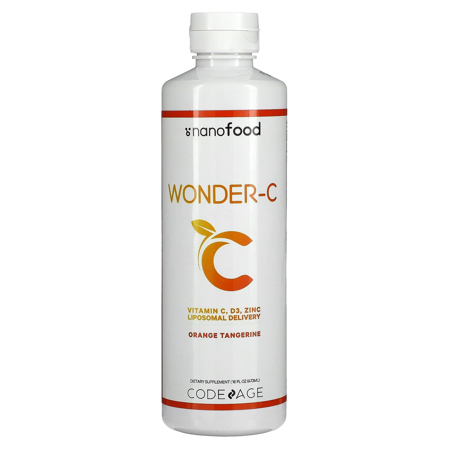 

Wonder-C, витамин C, D3, цинк, липосомальная порция, апельсин и мандарин, 473 мл (16 жидк. Унций), Codeage