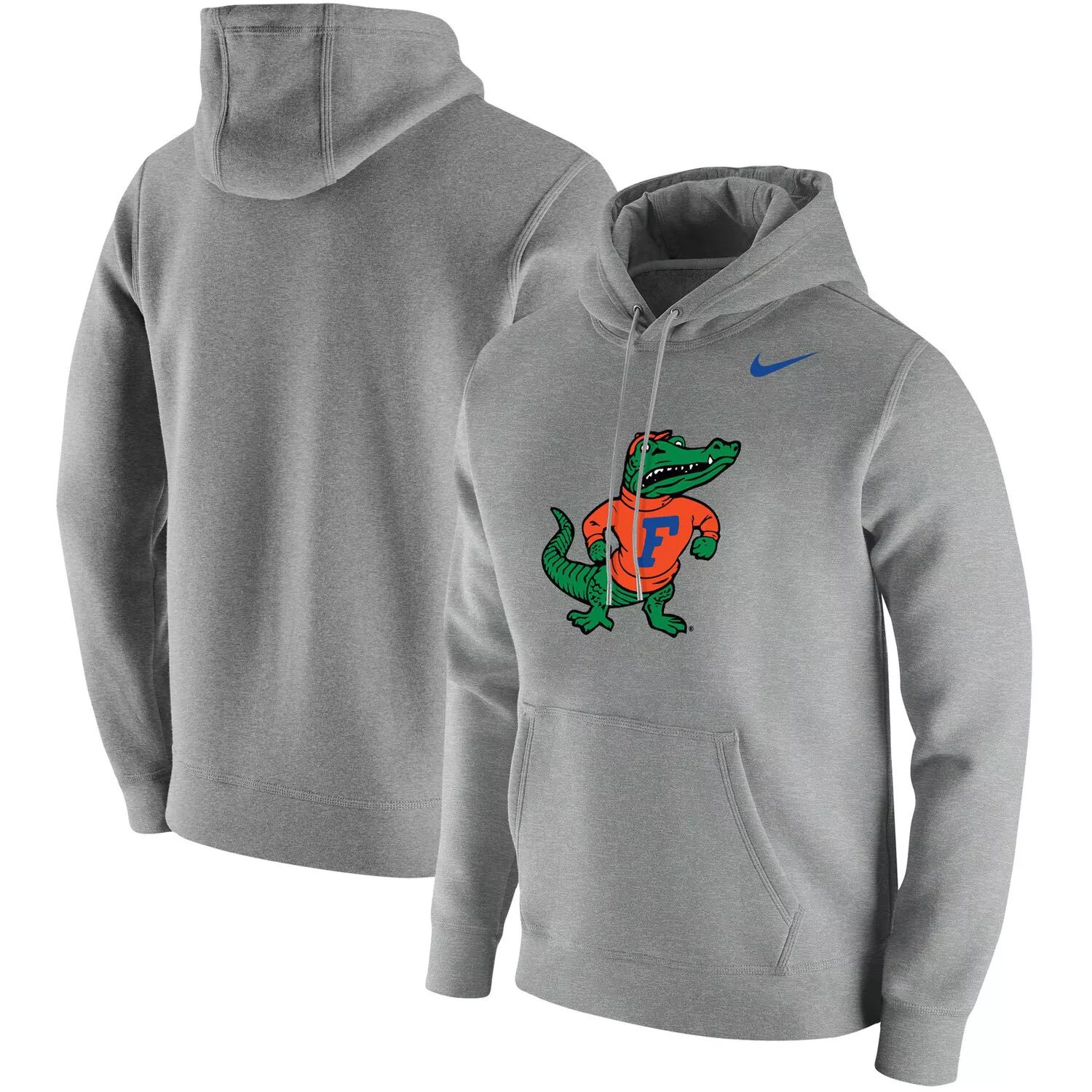 Мужской серый пуловер с капюшоном и логотипом Florida Gators Vintage School Nike