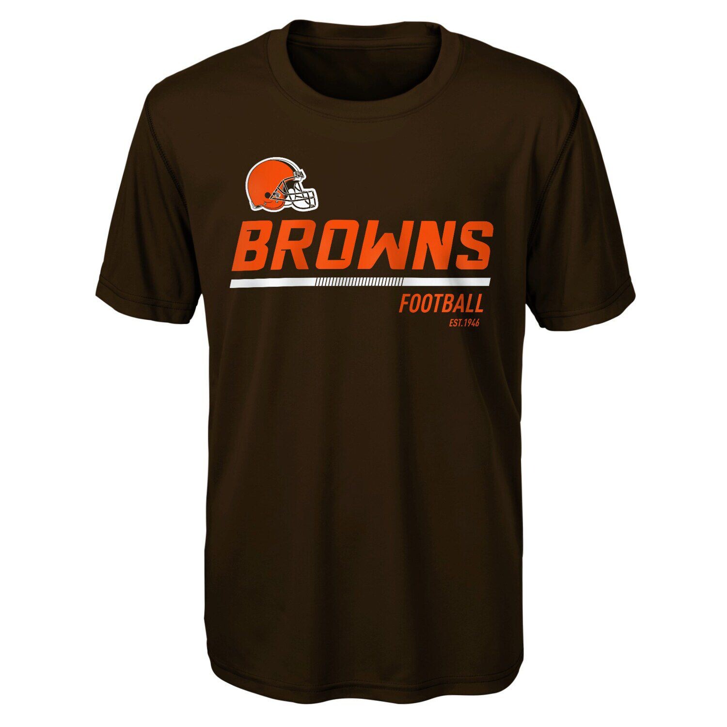 

Молодежная коричневая футболка Cleveland Browns Engageled Outerstuff, Коричневый