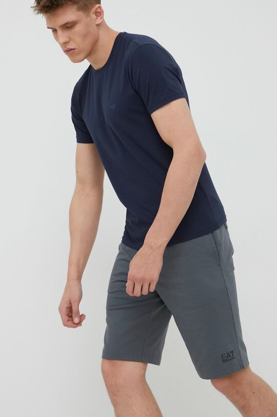 

Хлопковые шорты EA7 Emporio Armani, серый