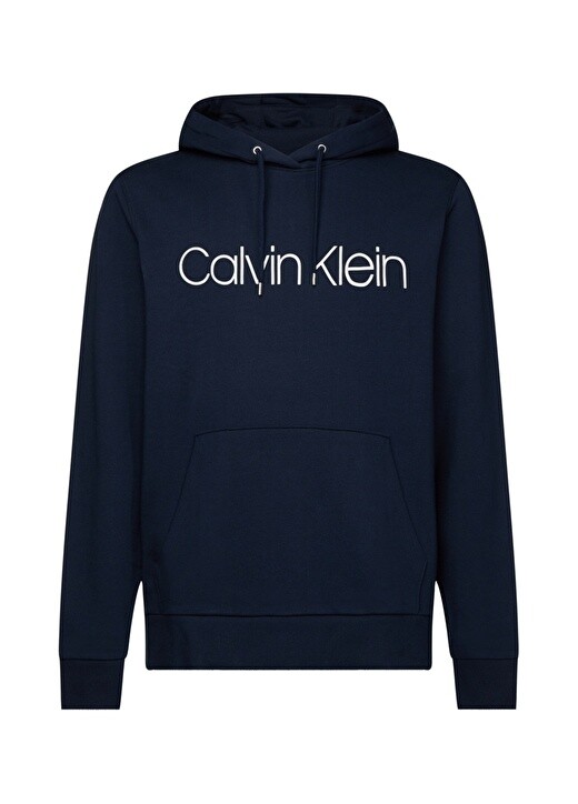 

Синяя мужская толстовка с воротником с капюшоном Calvin Klein, Синий