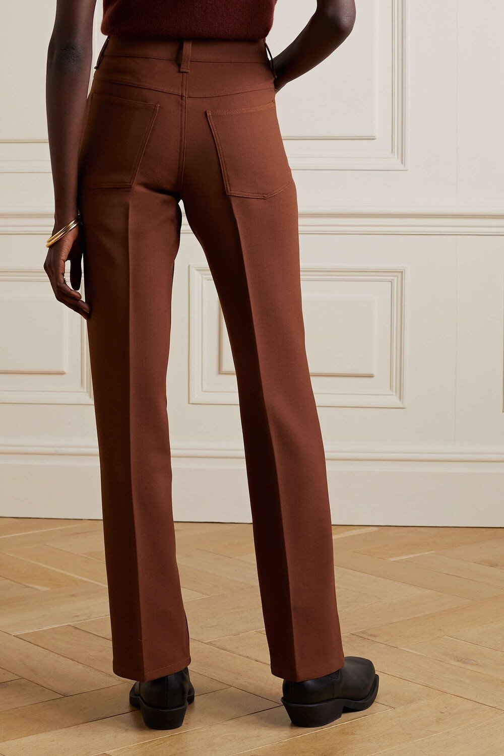 

RAG & BONE прямые брюки Jacey из эластичной шерсти, коричневый