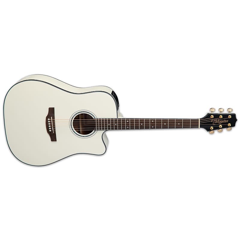 

Акустическая гитара Takamine GD35CE PW Pearl White Acoustic Guitar GD35CEPW - BRAND NEW - w/ Case!