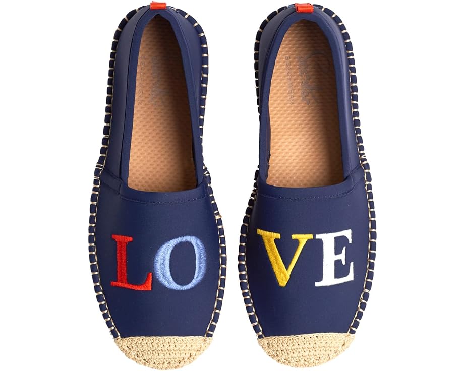 Лоферы Sea Star Beachwear Beachcomber Espadrille Water Shoe, цвет Dark Navy Love Embroidery
