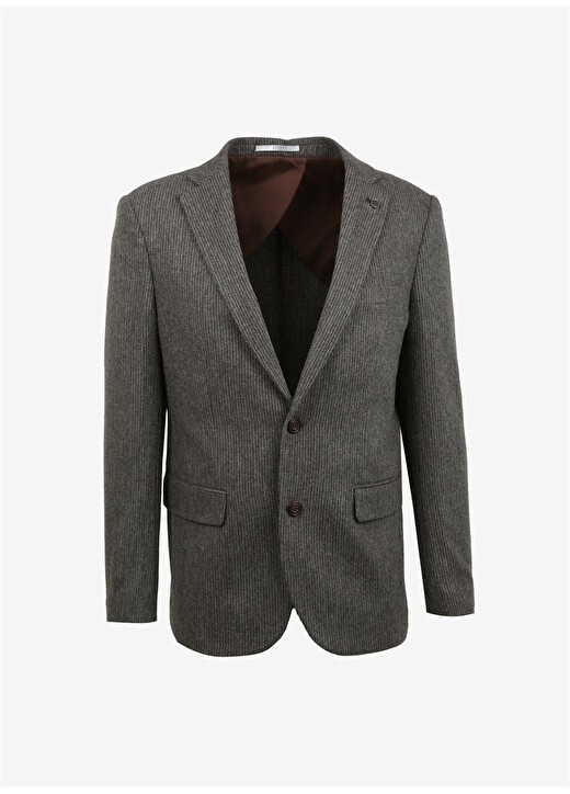 

Мужская куртка Slim Fit серо-коричневого цвета Beymen Business, Коричневый