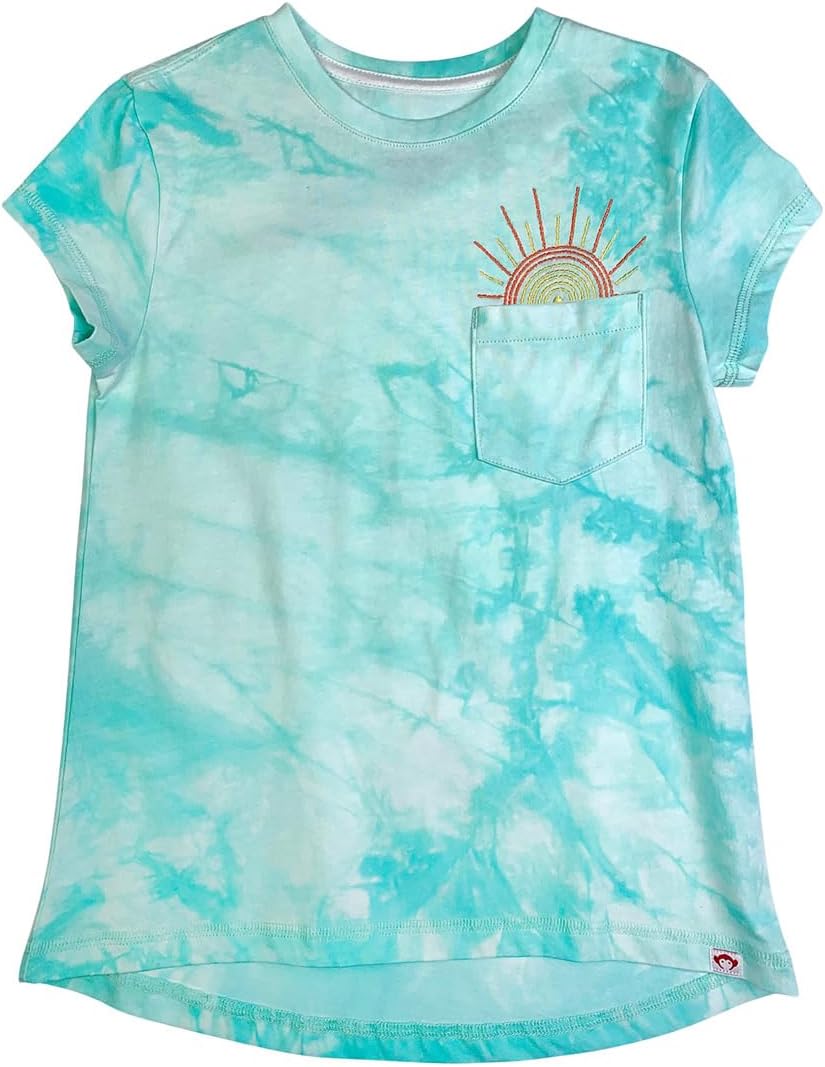 

Футболка Appaman Kids Embroidered Pocket Tee, цвет Aqua Cloud