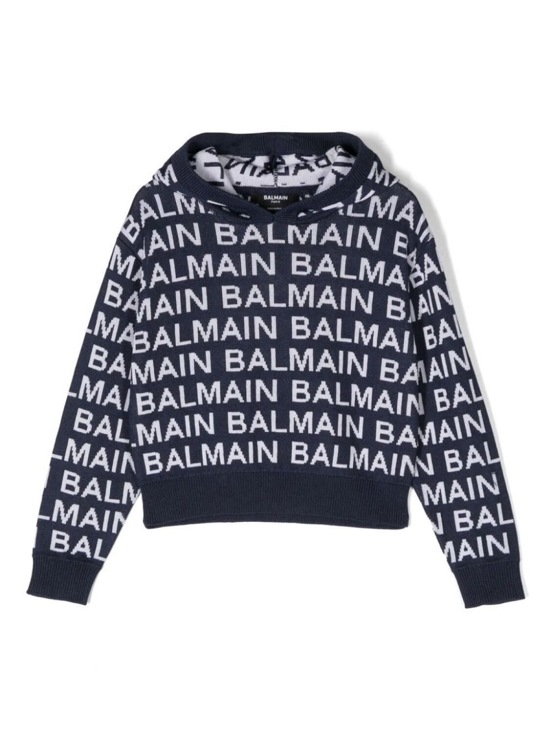 

Свитер с логотипом Balmain Kids, синий