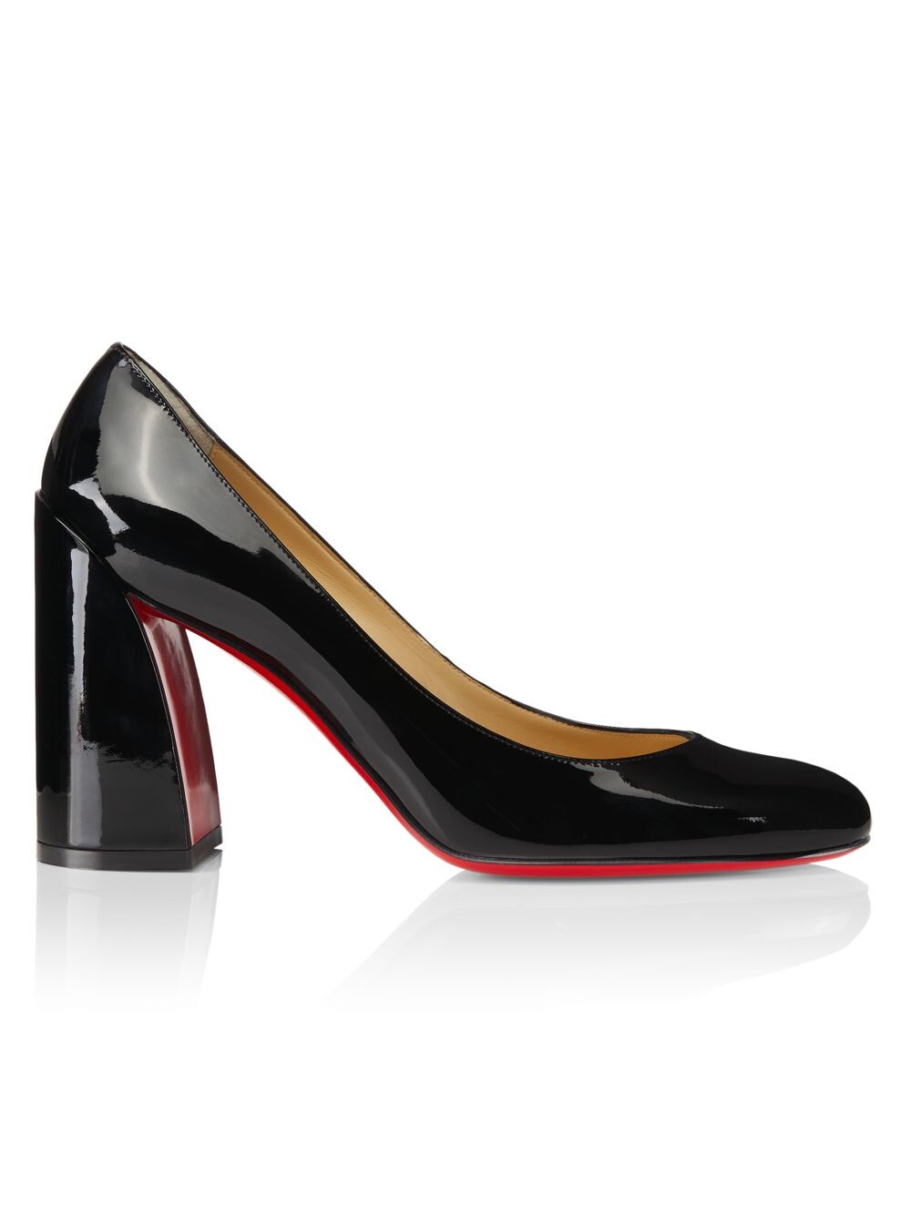 

Простые туфли-лодочки из лакированной кожи 85 Christian Louboutin, черный